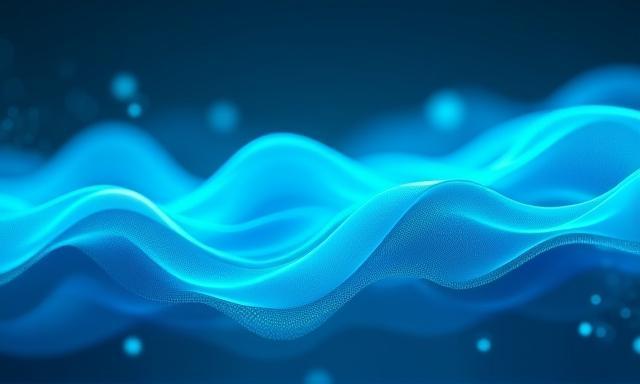 Waves of digital signals representing connectivity.